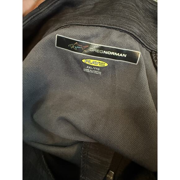 Greg Norman Shark 1/4 Zip Pullover Mens XXL Long Sleeve Gray Golf Golfing - Picture 6 of 6